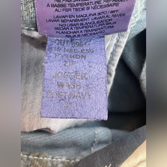 Anthropologie Sundry Python navy blue Joggers. 31 NWT - Picture 10 of 10